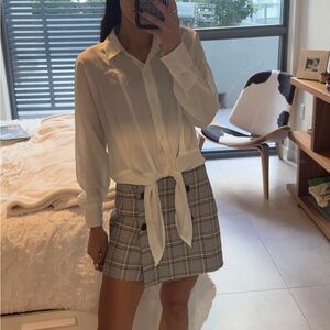 Nine West Iridescent Cream Blouse